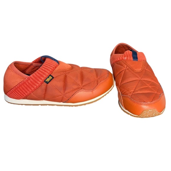 Teva Shoes - Teva ReEMBER Satinya Burnt Orange Moc Quilted Collapsible Heel Women's Size 8